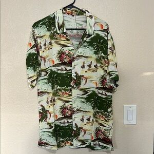 Tropical Green Hawaiian Shirt